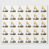 Excavator Cadeaupapier (Vlak)