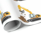 Excavator Cadeaupapier (Rol Hoek)