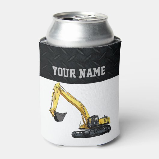 Excavator Construction Equipment Cool Name Blikjeskoeler (Blikje Voorkant)