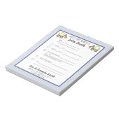 Excavator Construction School Note 1 child Notitieblok (Linkerzijde)