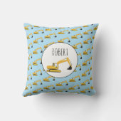 Excavator Construction Truck Gepersonaliseerd Boom Kussen (Achterkant)