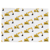 Excavator Construction Trucks Groot Cadeauzakje (Achterkant)