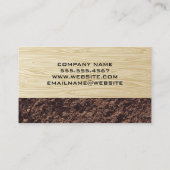 Excavator Construction Vehicle | Houtkorrels Visitekaartje (Achterkant)