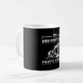 Excavator Drift Cars Cute Dig Construction Worker Koffiemok (Voorkant links)