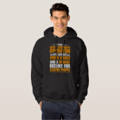 Excavator Driver Anger Issues Heavy Equipment Oper Hoodie (Voorkant volledig)