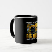 Excavator driver I Dig Big Holes Construction Mok (Voorkant links)
