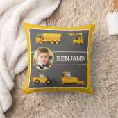 Excavator Dump Truck Construction Photo Kinder Roo Kussen (Deken)