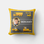 Excavator Dump Truck Construction Photo Kinder Roo Kussen (Voorkant)