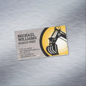 Excavator | Earth Mover-Logo Magnetisch Visitekaartje (Voorbeeld)