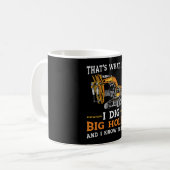 Excavator I Dig Big Holes Construction Worker Gift Koffiemok (Voorkant links)