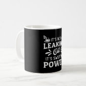 Excavator It's Not Leaking Oil Construction Worker Koffiemok (Voorkant links)