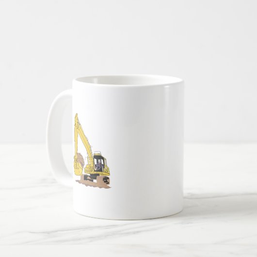 Excavator Koffiemok (Voorkant links)