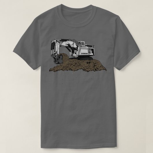 Excavator Liebherr T-shirt (Design voorkant)