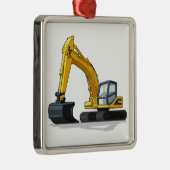 Excavator Metalen Ornament (Rechts)
