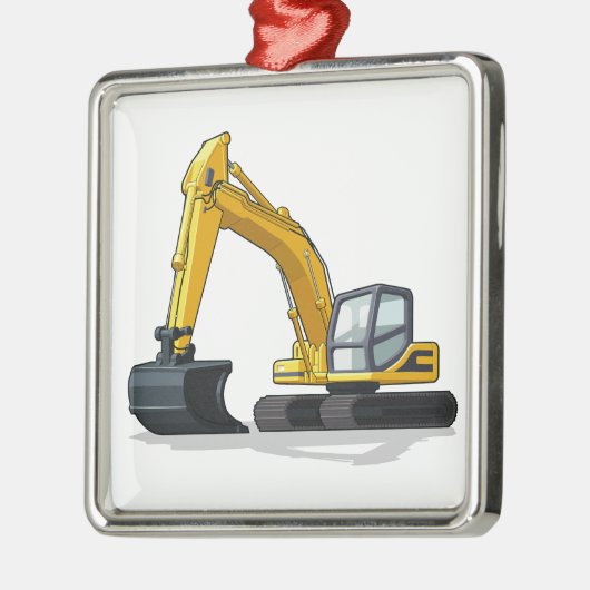 Excavator Metalen Ornament (Links)