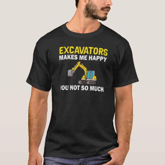 Excavator operator afstandsbedieningsmechanisme R T-shirt (Voorkant)