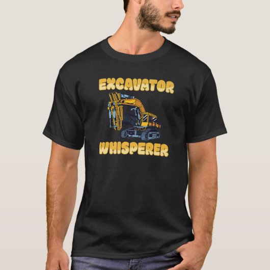 Excavator operator afstandsbedieningsmechanisme R T-shirt (Voorkant)