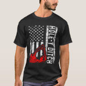 Excavator operator Hole y ditch T-shirt (Voorkant)