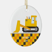 Excavator Personalized Ornament-constructie Keramisch Ornament (Rechts)