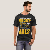 Excavator Quote Ditches and Hoes T-shirt (Voorkant volledig)