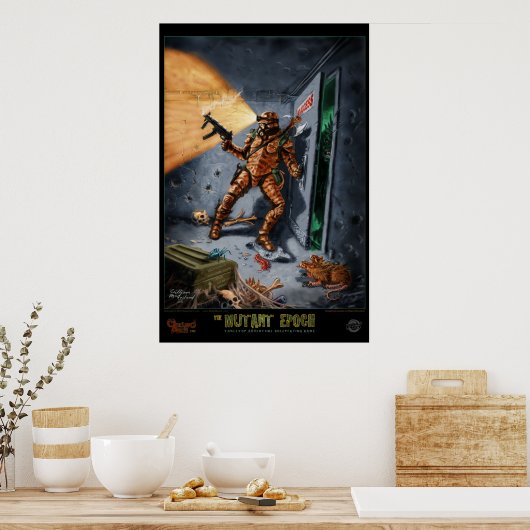 Excavator retreating : de mutante epoch poster (Keuken)