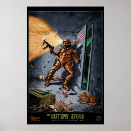 Excavator retreating : de mutante epoch poster (Voorkant)