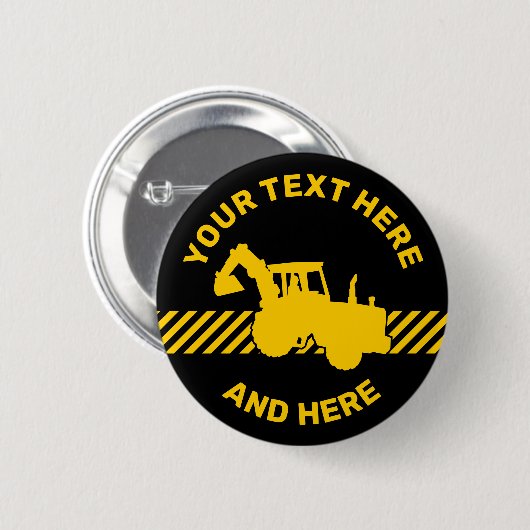Excavator Ronde Button 5,7 Cm (Voorkant /achterkant)