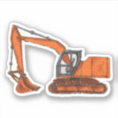 Excavator Sticker (Voorkant)