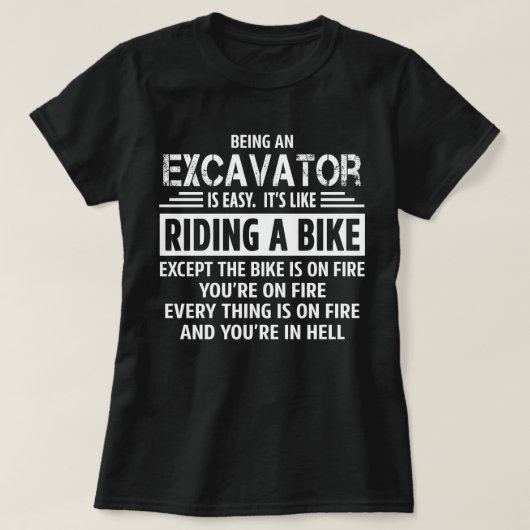 Excavator T-shirt (Design voorkant)