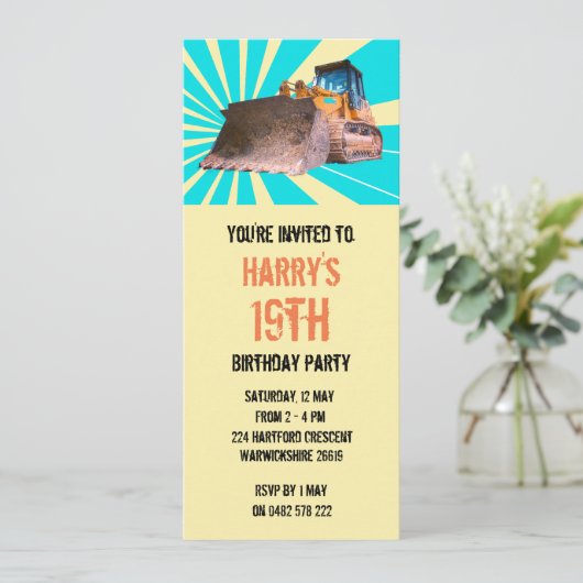 Excavator Thed Kaart (Staand voorkant)