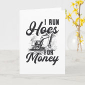 Excavator voor bouwarbeiders die ik hoop voor geld kaart (Gele Bloem)