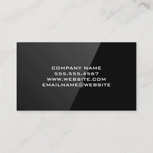 Excavator | Zon en bomen Visitekaartje (Achterkant)