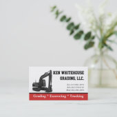 Excavatorconstructie Visitekaartje (Staand voorkant)