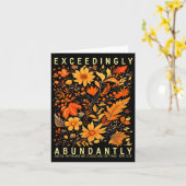 Exceedingly Abundantly - Ephesians 3_20 Christian Kaart (Gele Bloem)