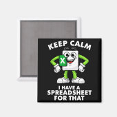 Excel-collega werknemer afscheid afscheid verjaard magneet (Voorkant / Achterkant)