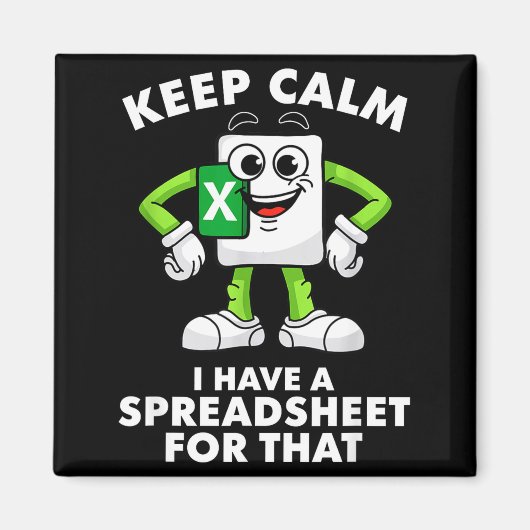 Excel-collega werknemer afscheid afscheid verjaard magneet (Voorkant)