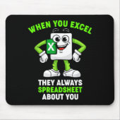 Excel Coworker Birthday Employee Farewell Goodbye Muismat (Voorkant)