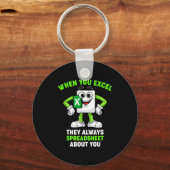 Excel Coworker Birthday Employee Farewell Goodbye Sleutelhanger (Voorkant)