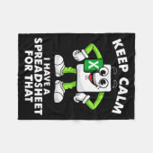 Excel Coworker Employee Farewell Goodbye Birthday  Fleece Deken (Voorkant (Horizontaal))