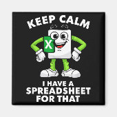 Excel Coworker Employee Farewell Goodbye Birthday Magneet (Voorkant)