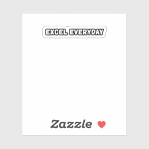 Excel dagelijkse continue verbetering sticker