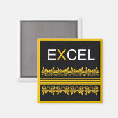 Excel - Een woordcitaat voor motivatie Magneet (Voorkant / Achterkant)