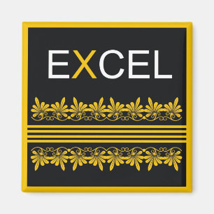 Excel - Een woordcitaat voor motivatie Magneet