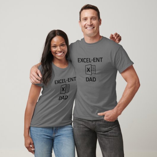 Excel-Ent Dad Happy Fathers Day Ideeën voor papa T-shirt (Unisex)