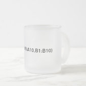 Excel-formule: Maximumformule Matglas Koffiemok (Voorkant rechts)