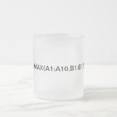 Excel-formule: Maximumformule Matglas Koffiemok (Center)