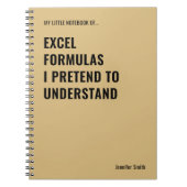 Excel-formules die ik doe alsof ik begrijp notitieboek (Voorkant)