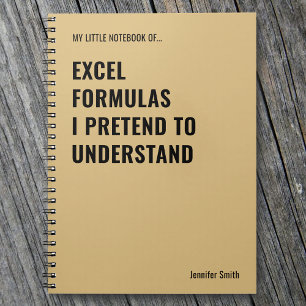 Excel-formules die ik doe alsof ik begrijp notitieboek