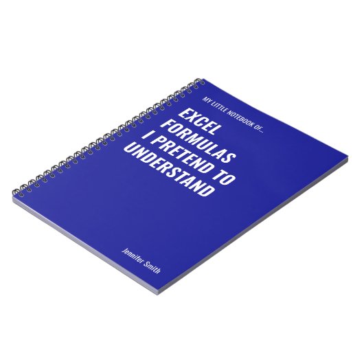 Excel-formules die ik pretendeer te begrijpen notitieboek (Linkerzijde)