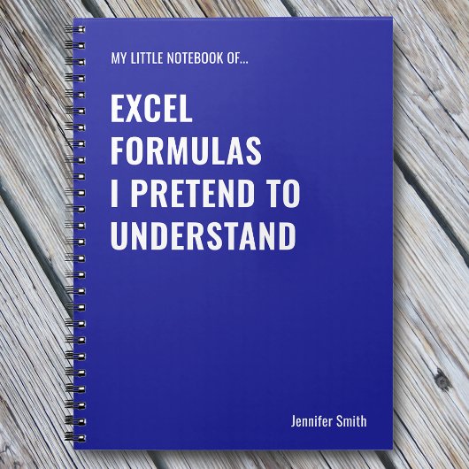 Excel-formules die ik pretendeer te begrijpen notitieboek